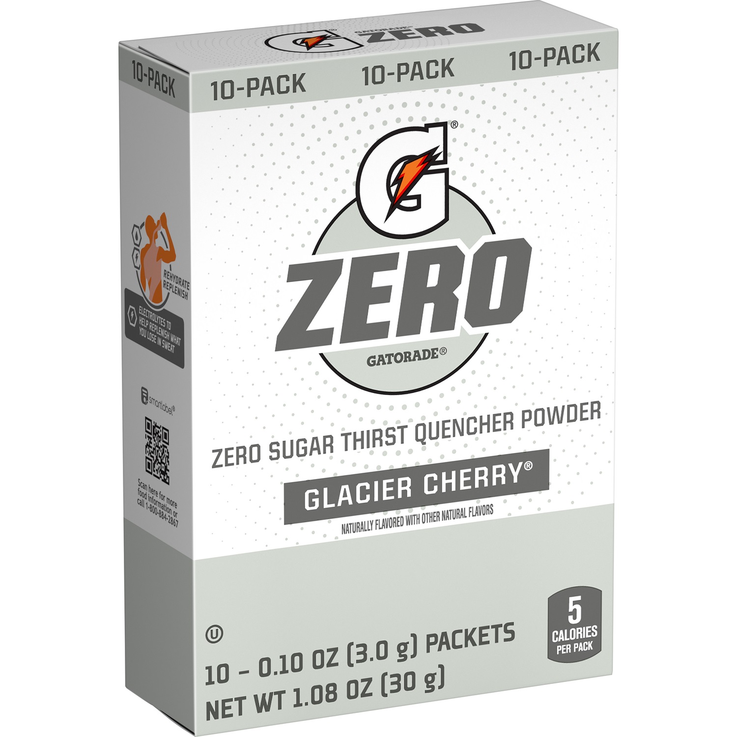 GATORADE ZERO, POWDER, GLACIER CHERRY, 12/BX, 120/CA - Powder Mix